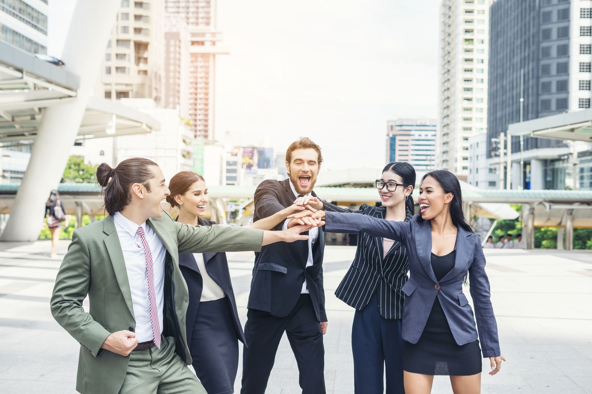 boss with employees - Positive Employee Relations