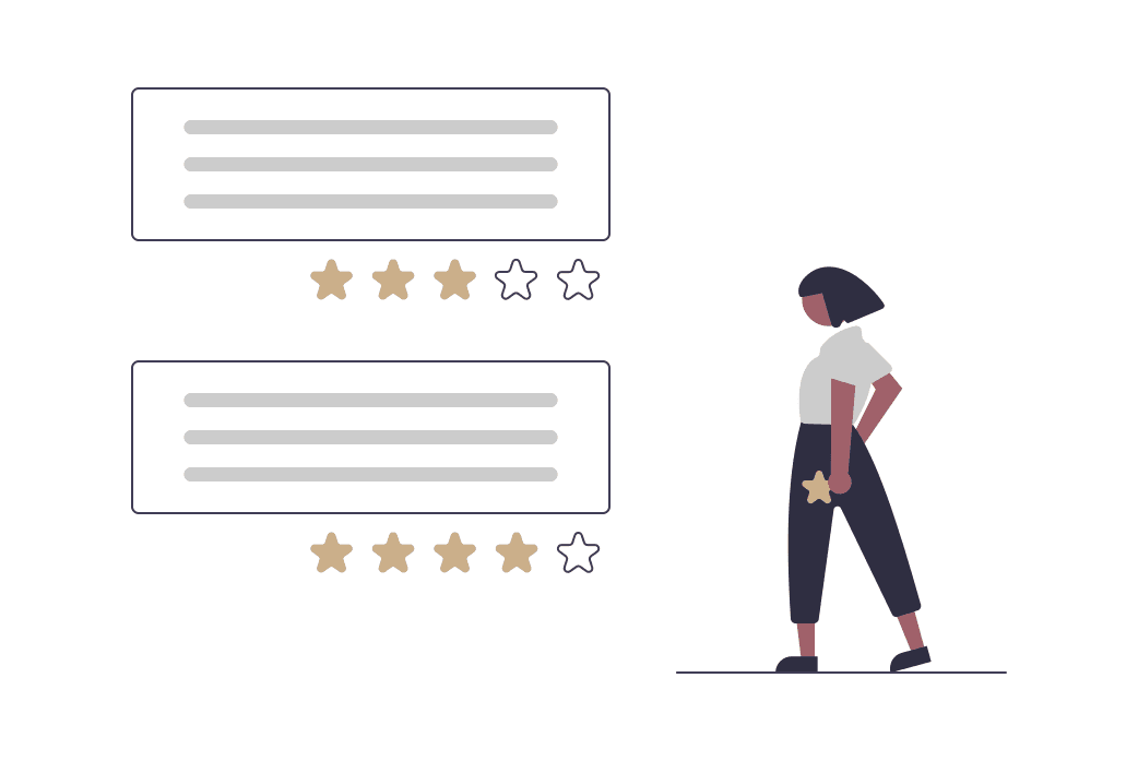 customer giving review - Customer Loyalty Program Ideas