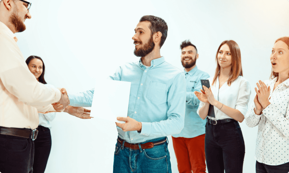 handshake with an employee - What Is Employee Retention