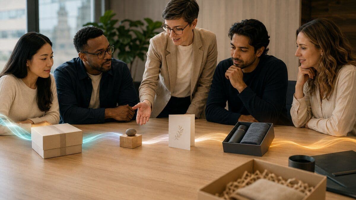 Customer success and revenue operations team mapping meaningful gifts across acquisition, onboarding, adoption, renewal, and advocacy